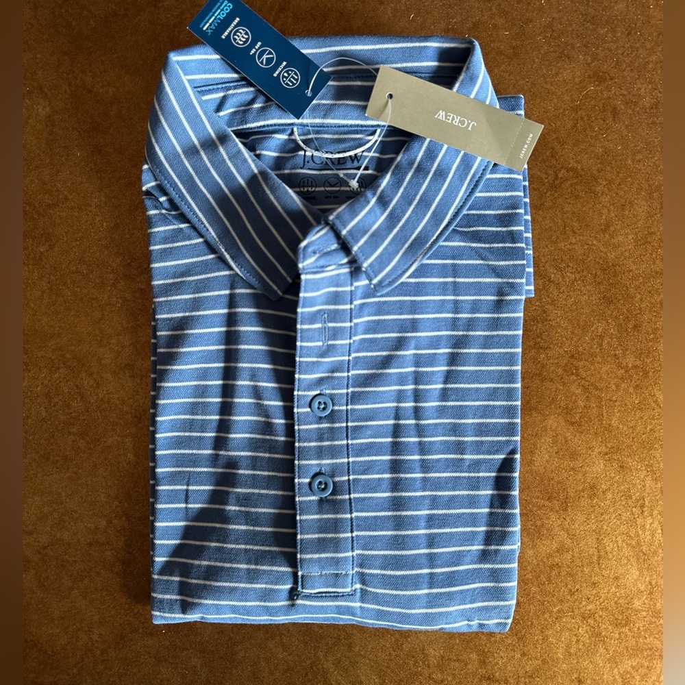 J. Crew Blue Striped Men's Shirt